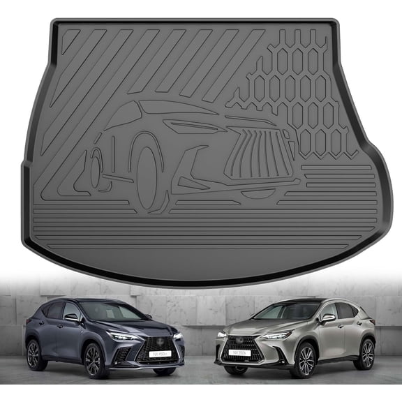 AOMSAZTO Car Rear Trunk Mat for Lexus NX250 NX350 NX350h NX450h+ 2022-2024 All Weather TPE Rubber Cargo Liner