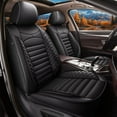 thumbnail image 1 of DIKSOAKR Car Seat Cover Fit for Jeep Liberty 2002-2012: Full Set Seat Covers Faux Leather Seat Cushion Waterproof Seat Protector Airbag Compatible(5 Seats,Black), 1 of 7