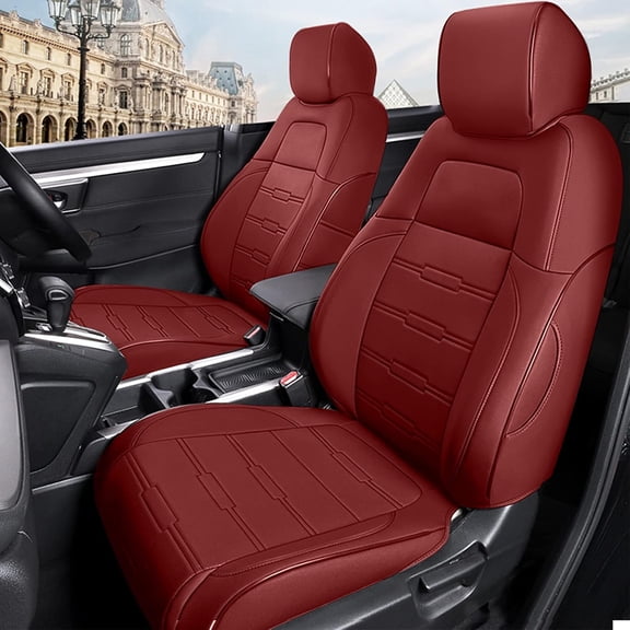 AOMSAZTO Car Seat Cover for Honda CR-V 2017 2018 2019 2020 2021 2022 All Models - Full Set Red CR-V Seat Covers