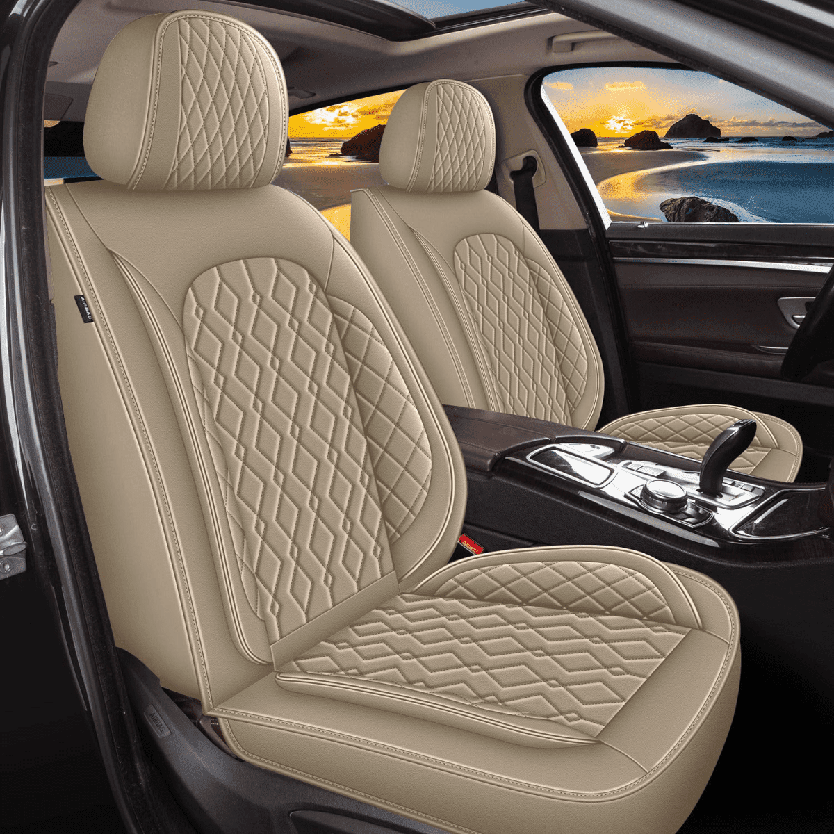 Car For Chevrolet Equinox 2011-2024 5-Seat Covers Cushion Faux Leather Protector