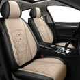 thumbnail image 1 of DIKSOAKR Car Seat Covers for Chevrolet Cruze 2011-2019 Front Seat Covers,Waterproof Faux Leather Seat Covers Seat Protector Airbag Compatible Automotive Accessories (Black&Beige), 1 of 7