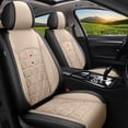 thumbnail image 1 of DIKSOAKR Car Seat Covers for Chevrolet Impala 2009-2020 Full Set Seat Cvoers,Waterproof Faux Leather Seat Covers Seat Protector Airbag Compatible Automotive Accessories (Black&Beige), 1 of 7