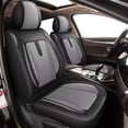 thumbnail image 1 of DIKSOAKR Car Seat Covers Fit for Cadillac XT4 2019-2025 Full Set Seat Cover Waterproof Faux Leather Compatible Airbag Automotive Cushion Protector(5 Seats, Black&Grey), 1 of 7