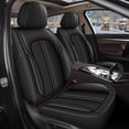 thumbnail image 1 of DIKSOAKR Car Seat Covers Fit for Ford Focus 2009-2018: 2 Row 5 Seats Full Set Faux Leather Seat Covers Waterproof Automotive Seat Cushion Protector(5 Seats,Black), 1 of 7