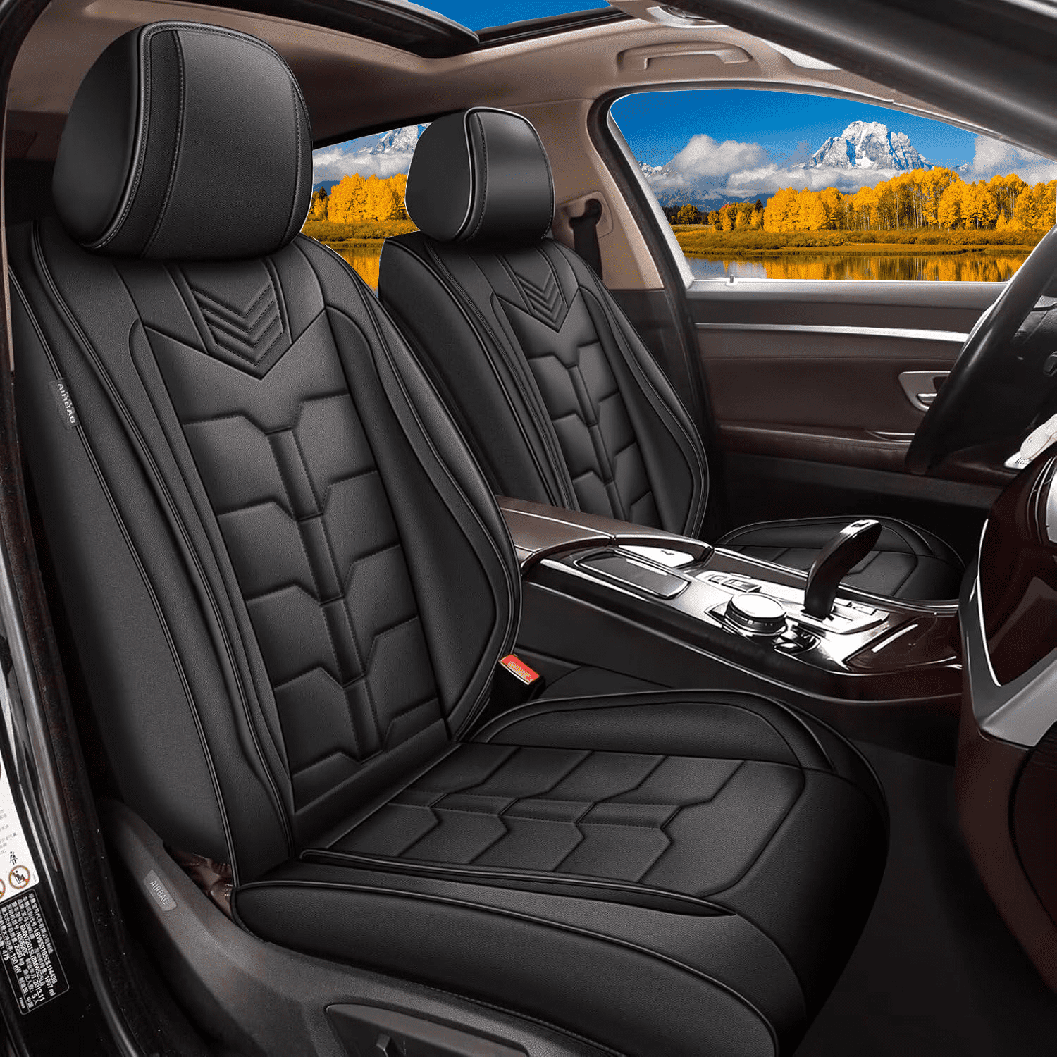 AOMSAZTO Car Seat Covers Fit fo Toyota Venza 2020-2025 Full Set Faux ...