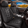 thumbnail image 1 of AOMSAZTO Car Seat Covers Fit fo Volvo XC90 2003-2014 Full Set Faux Leather Seat Cover 2 Rows 5 Seats Waterproof Seat Cushion Protector (Black), 1 of 7