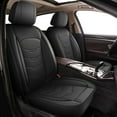 thumbnail image 1 of DIKSOAKR Car Seat Covers Fit for Honda Fit 2007-2020 Full Set Leather Seat Cushion Airbag Compatible Automative Seat Cover Protector(5 Seats,Black), 1 of 7