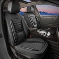 thumbnail image 1 of DIKSOAKR Car Seat Covers Fit for Toyota RAV4 2013-2018: Front Set Waterproof Leather Vehicle Seat Cushion Luxury Automotive Protector(2 Seats, Black), 1 of 7