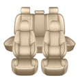 thumbnail image 1 of AOMSAZTO Car Seat Covers Full Set,Beige Front and Back Auto Seat Protectors,Premium Leather Interior Cushions Universal Fit for Most Cars,SUVs and Trucks(Beige,2 Row 5 Seats), 1 of 8