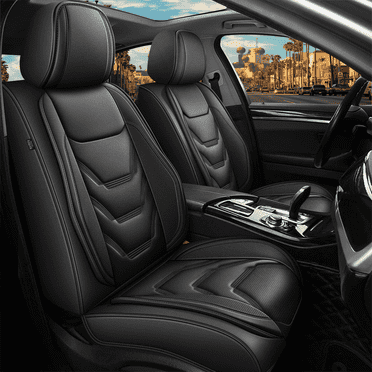 DIKSOAKR Car Seat Covers Full Set Fit for Chevrolet Colorado 2015-2024: 5 Seat Auto Interior Accessories, Faux Leather Waterproof Car Seat Cushions Vehical Cover (Black)