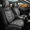 thumbnail image 1 of DIKSOAKR Car Seat Covers Full Set Fit for Jeep Gladiator 2020-2024: 5 Seat Auto Interior Accessories, Faux Leather Waterproof Car Seat Cushions Vehical Cover (Black&Gray), 1 of 7