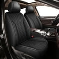 thumbnail image 1 of DIKSOAKR Car Seat Covers for Hyundai Azera 2006-2017, Front Seat Covers, 2 Seats Breathable Perforated Faux Leather Seat Cover Automotive Accessories (Black), 1 of 7