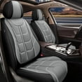 thumbnail image 1 of DIKSOAKR Car Seat Covers for Chevrolet Malibu 2007-2025: 5 Seats Full Set Waterproof Leather Automotive Seat Protectors - Gray, 1 of 5