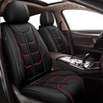 thumbnail image 1 of AOMSAZTO Car Seat Covers for Ford Fusion 2007-2020: 2 Front Seat Waterproof Leather Automotive Seat Protectors - Redline, 1 of 5