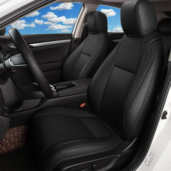 AOMSAZTO Car Seat Covers for Honda Civic Seat Covers Hatchback 2022 2023 2024 2025 Custom Fit Leather Breathable Waterproof Seats Cover