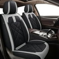 thumbnail image 1 of DIKSOAKR Car Seat Covers for Hyundai Venue 2020-2025: 5 Seats Full Set Beathable Leather Automotive Seat Protectors - Gray, 1 of 5