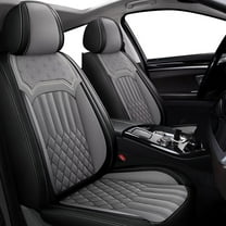 DIKSOAKR Car Seat Covers for Mazda 3 2007-2019: 5 Seats Full Set Beathable Leather Car Seat Protectors - Gray