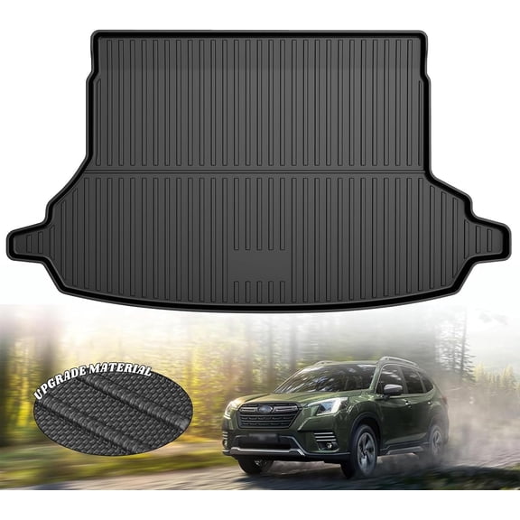 AOMSAZTO Cargo Mat fit for 2019-2025 Subaru Forester: Custom Fit Cargo Liner Rear Trunk Liner - All Weather Protection TPE Trunk Mat for Honda Accord Accessories,NO Subwoofer in Cargo Area