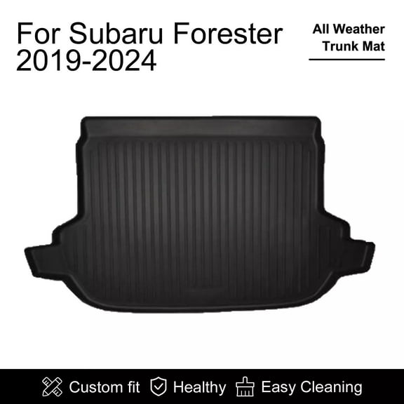 AOMSAZTO Cargo Mat fit for Subaru Forester 2019-2024: Custom Fit Cargo Liner Rear Trunk Liner - All Weather Protection TPE Trunk Mat for Subaru Forester Accessories