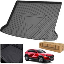 AOMSAZTO Cargo Liner Compatible with 2019-2024 Mazda CX-30, Custom Fit All-Weather TPE Rear Trunk Tray Back Trunk Mat Cargo Mat CX30 Accessories, Black