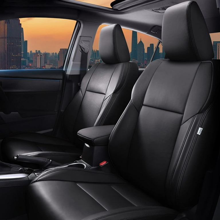 AOMSAZTO Custom Seat Covers For Toyota Corolla 2014-2019 Faux 