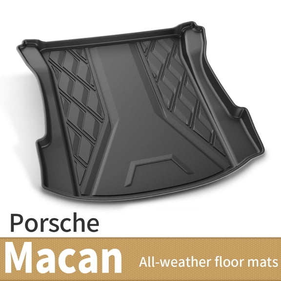 AOMSAZTO Fit For PORSCHE Macan 2014-2022 Car Trunk Mat Black TPO Waterproof Car Floor Mat