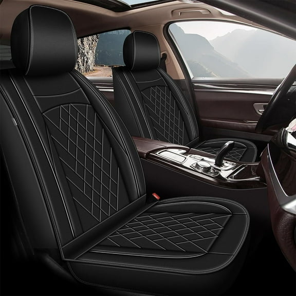 DIKSOAKR Fit for Volkswagen/VW Arteon 2019-2023 Car Seat Cover 5-seat Faux Leather Full Set Compatible Airbag