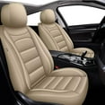 thumbnail image 1 of AOMSAZTO Fit for Volkswagen/VW Golf GTI/R 2015-2021 Car Seat Cover 5-seat Faux Leather Full Set Compatible Airbag (BEIGE), 1 of 10