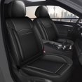 thumbnail image 1 of DIKSOAKR Car Seat Covers for Chevy/Chevrolet Equinox 2007-2025 2026 Cooling Leather Seat Cover Car Seat Protector Compatible Airbag Black,Front Set( 2 Seats), 1 of 8
