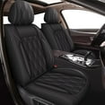 thumbnail image 1 of AOMSAZTO Front Car Seat Covers Fit for Ford F-150 2009-2024 2025 Faux Leather Seat Covers Waterproof Seat Cushion Protector Compatible Airbag( 2 PCS Front Seats, Black), 1 of 7