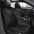 thumbnail image 1 of DIKSOAKR Car Seat Covers for Kia Rio 2013-2025 :Breathable Leather Seat Cover Vehicle Seat Cushion Suitable for All Seasons Black,Front Set( 2 Seats), 1 of 8