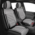 thumbnail image 1 of DIKSOAKR Car Seat Cover Fit for Jeep Patriot 2007-2017,Full Sets Waterproof Faux Leather Seat Covers Cushion with Lumbar Support Seat Protector Compatible Airbag(Gray,2 Rows 5 Seats), 1 of 7