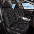 thumbnail image 1 of DIKSOAKR Full Set Car Seat Covers Fit for Chevrolet Malibu 2007-2025 | Faux Leather, Waterproof, Automotive Seat Cover with Airbag Compatibility (5 Seat, Black Line), 1 of 7
