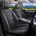 thumbnail image 1 of DIKSOAKR Full Set Car Seat Covers Fit for Chevy Colorado 2015-2024 2025 Seat Covers Waterproof Leather Automotive Seat Cushion Protector Compatible Airbag(Black,5 Seats), 1 of 7