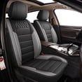 thumbnail image 1 of DIKSOAKR Car Seat Cover Fit for Mazda CX-7 2007-2012 Faux Leather Waterproof Comfort Car Seat Covers Lumbar Support Compatible Airbag Grey,Full Set(2 Row 5 Seats), 1 of 9
