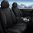 thumbnail image 1 of DIKSOAKR Full Set Car Seat Covers Fit for Toyota Corolla/Corolla iM 2007-2019 Faux Leather Waterproof Seat Cushion 2 Rows 5 Seats (Black Line), 1 of 5