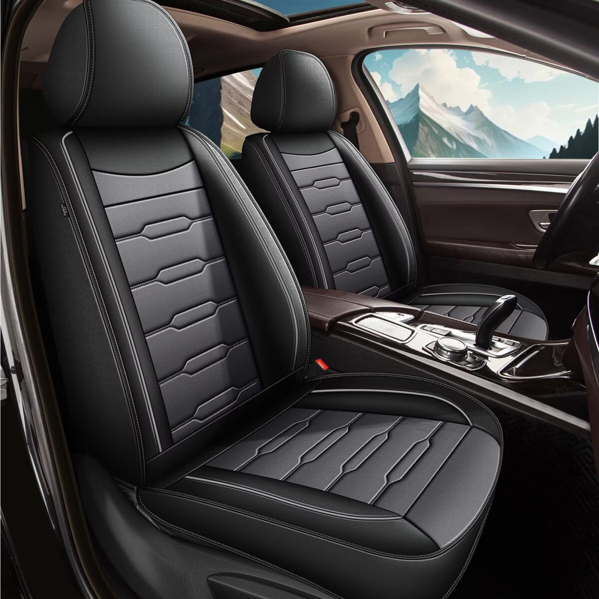 DGLDCSHUAI Console Armrest Leather Synthetic Cover Red Stitch Vinyl Front Center For Chevy For Equinox 2010-2012 2015-2017 1pc CHE-EQU-1017 - Foto 11