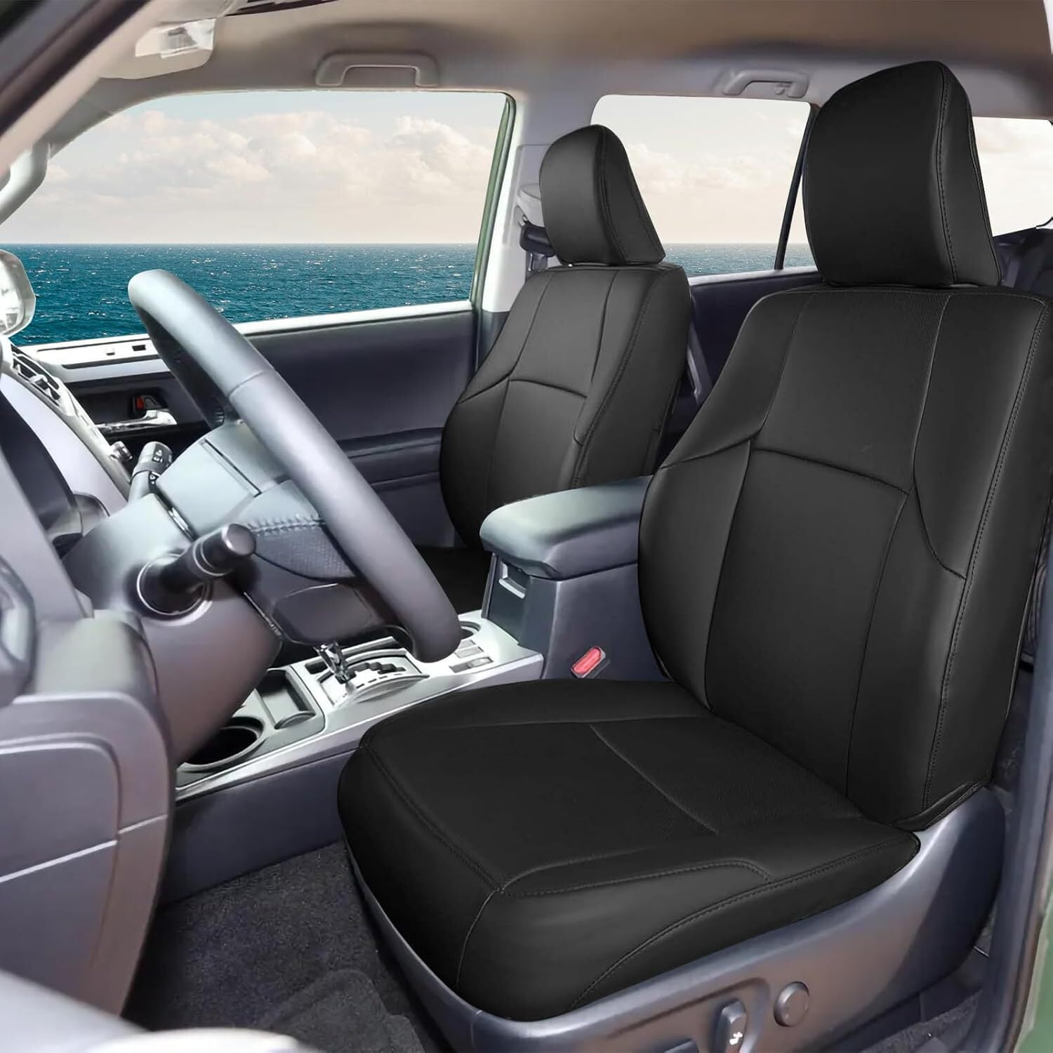 AOMSAZTO Leather Seat Covers for Toyota 4Runner: 2011-2024 (3-Row