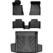AOMSAZTO Original 2019-2024 3 Series Floor Mats and Cargo Liner for BMW 3 Series 2019-2024 - Custom Fit TPE Floor Liner & Trunk Mat- All Weather Car Mats for BMW 3 Series 330i 330e Sedan 2019-2024