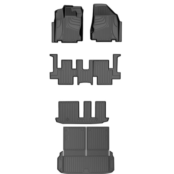 AOMSAZTO Original Floor Mats & Cargo Liner for 2013-2021 Nissan Pathfinder - Custom Fit Floor Liners and Trunk Mat for Nissan Pathfinder