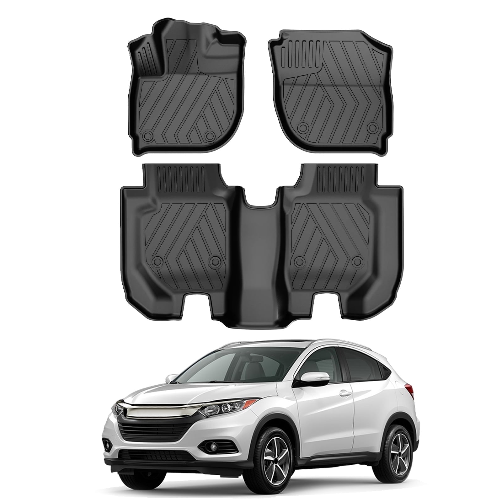 DIKSOAKR Original Floor Mats for 2016-2022 Honda HRV - Custom Fit Floor ...