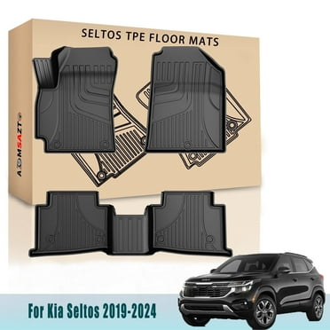 DIKSOAKR Original Floor Mats for 2019-2024 Kia Seltos - Custom Fit Floor Liners for Kia Seltos