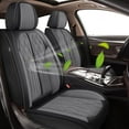 thumbnail image 1 of DIKSOAKR Seat Covers Fit for Hyundai Venue 2020-2024 2025 Full Set Leather Seat Covers Breathable Waterproof Vehicle Seat Cushion (2 Row 5 Seat, Black&Grey), 1 of 7