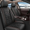 thumbnail image 1 of DIKSOAKR Seat Covers Fit Toyota Corolla/Corolla iM 2007-2019 Car Seat Cover 5-seat Faux Leather Full Set Compatible Airbag (Black), 1 of 5
