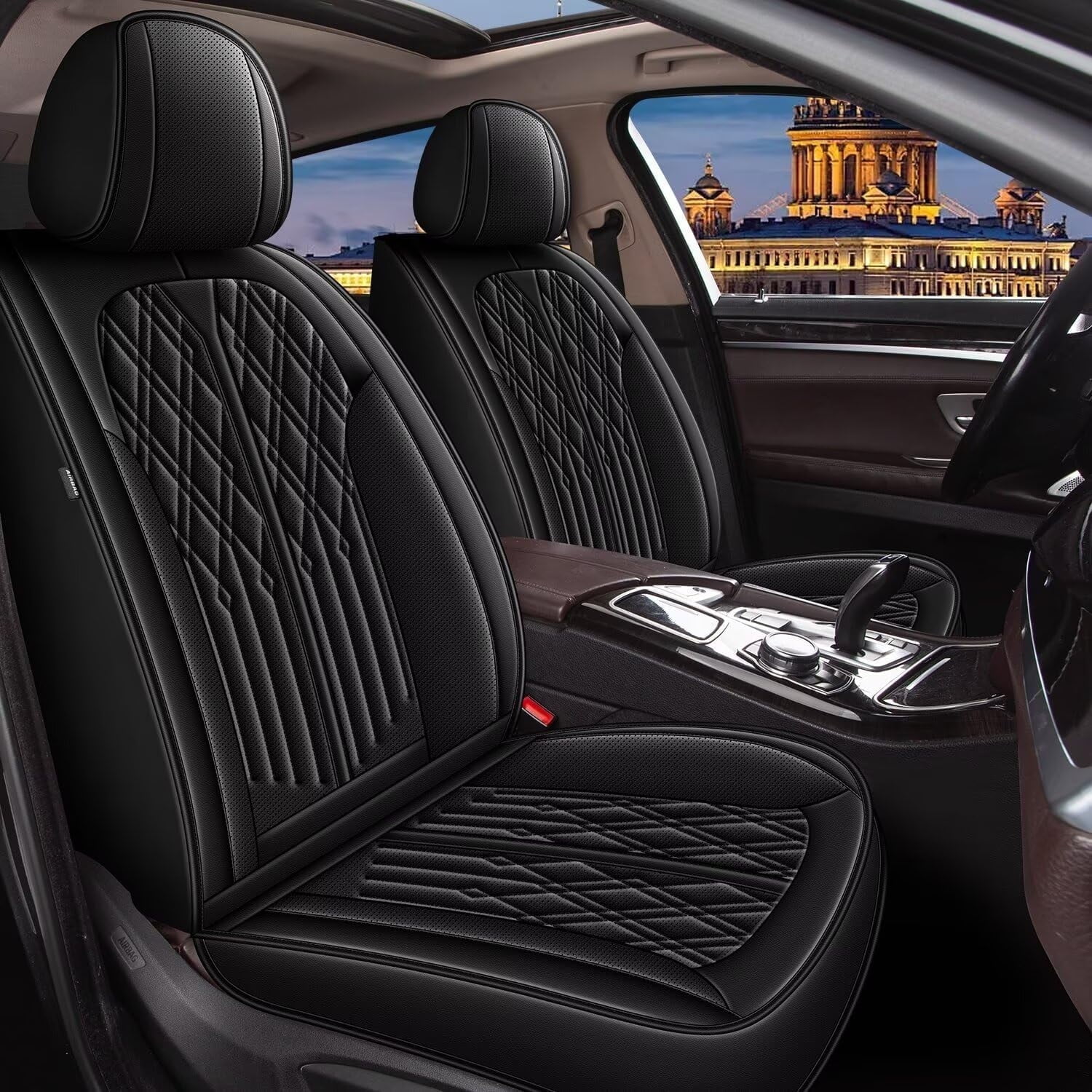 Car Seat Cover 5 Seat Full Set Leather Cushion For Acura TLX RDX - Foto 7