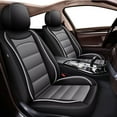 thumbnail image 1 of AOMSAZTO Fit Mazda CX-9 2007-2024 Car Seat Cover 5-seat Faux Leather Full Set Compatible airbag (Black&Gray), 1 of 10