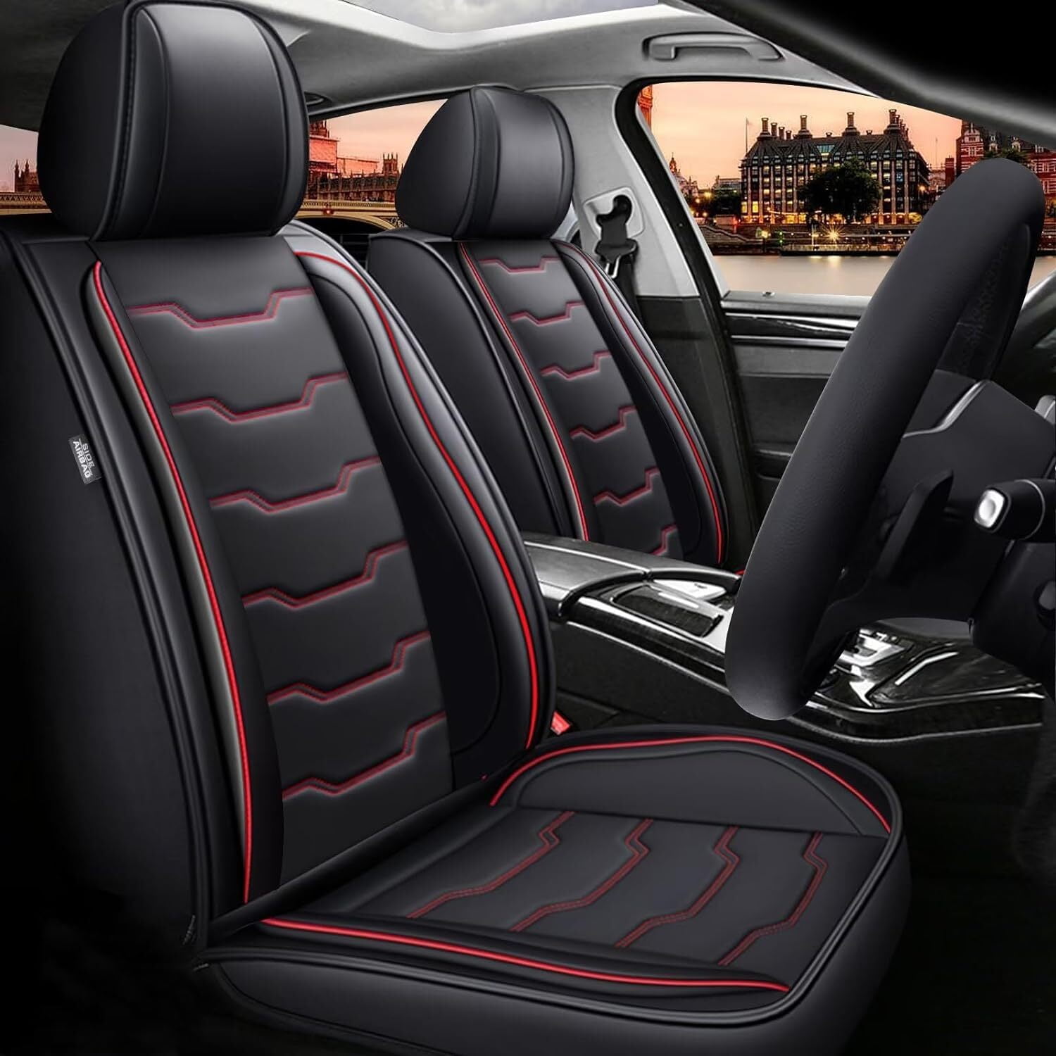 AOMSAZTO Seat Covers Fit for Nissan Juke 20112017 Car Seat Covers Full Set 5 Seats Faux Leather