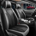 thumbnail image 1 of DIKSOAKR Seat Covers Full Set Fit For Mazda Mazda 3 2010-2019 Waterproof Car Seat Covers 5 Seats Leather Gray Front and Rear Seat Covers（Black&Grey）, 1 of 7