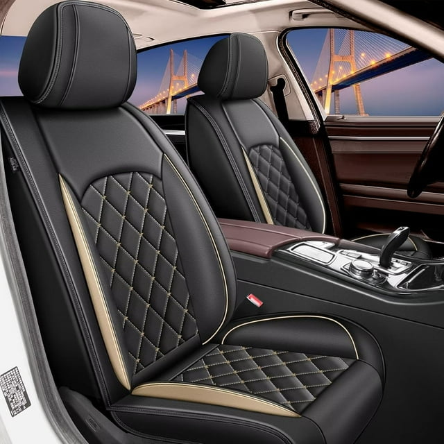 AOMSAZTO Seat Covers for Subaru Crosstrek 20162024 Full Set Waterproof Faux Leather Car Seat
