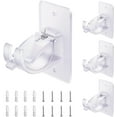 thumbnail image 1 of AOMWXENN Transparent Self-Adhesive Curtain Rod Brackets (4 Count), 1 of 8